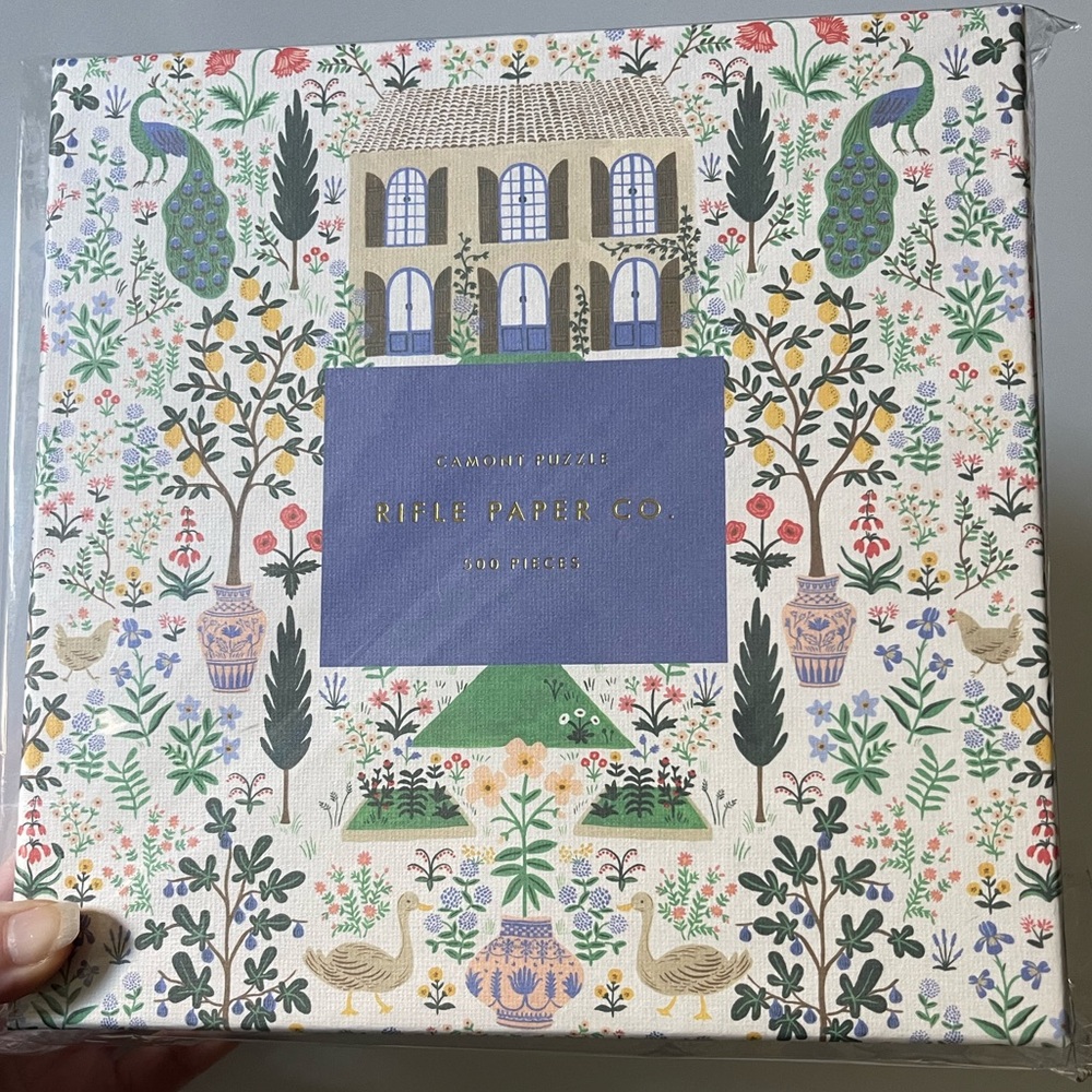 Camont Peacock Puzzle 500 Pieces Rifle Paper Company